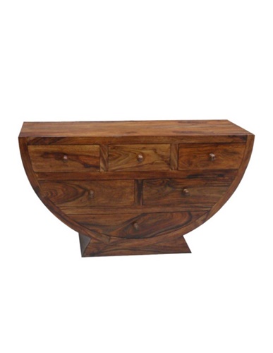 Sheesham Wood Half Moon Chest Of Drawers Scape Interiors West Ltd
