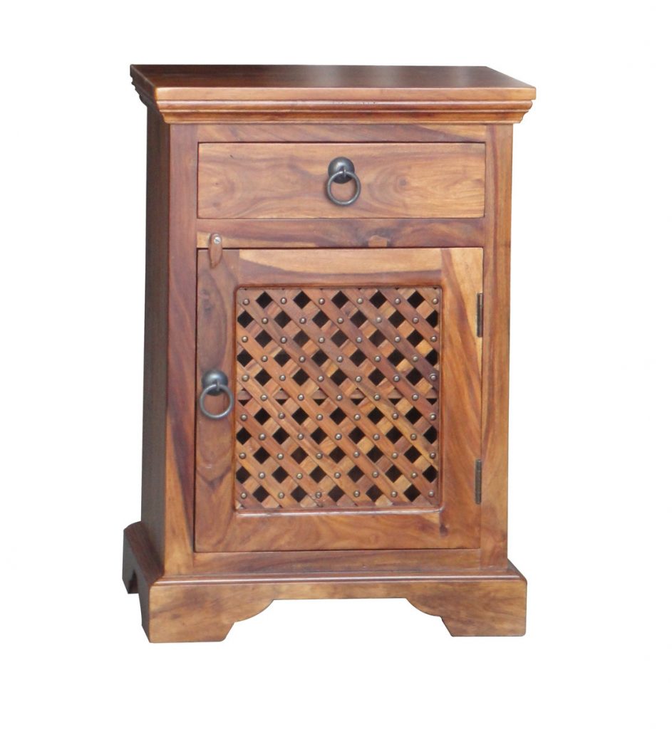 Sheesham Wood Telephone Table with Drawer Scape Interiors West Ltd