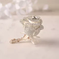 crystal flower trinket