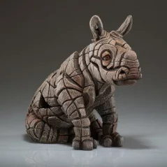 Rhino Calf Bust Sculpture
