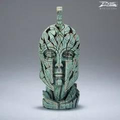 Verdi-gris Spartan Bust Sculpture Miniature
