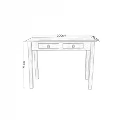 Acacia wood Shaker Console Table 3 Shaker Console Table Schematics