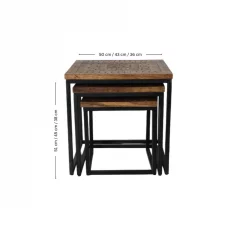 Acacia wood Square Tables Schematics