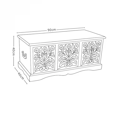 Acacia wood hand carved Chest Coffee Table 4 Chest Coffee Table Schematics