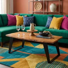 Stylish Live Edge Acacia coffee table