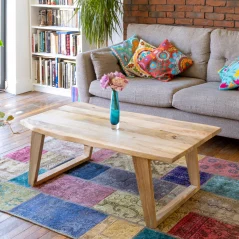 Mango Wood Coffee table Live Edge 2 Mango Wood Coffee Table