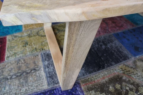 Mango Wood Coffee table Live Edge 4 Mango Wood Coffee Table Leg