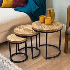 Round Nesting Side Tables