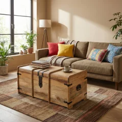 Mango Wood Marina Chest Coffee Table with Storage