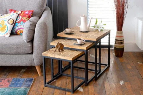 Mango wood Nest Of Tables