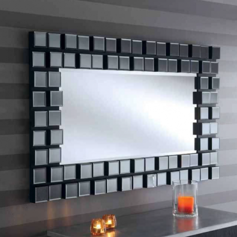 Art deco - Mona grey mirror grey art deco mirror