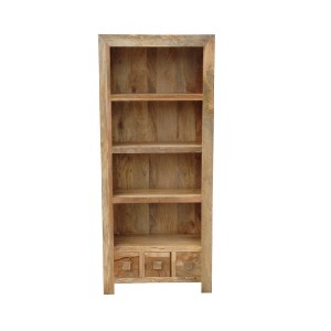 light mango wood bookcase