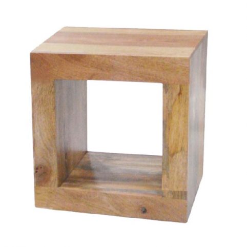 light mango wood cube