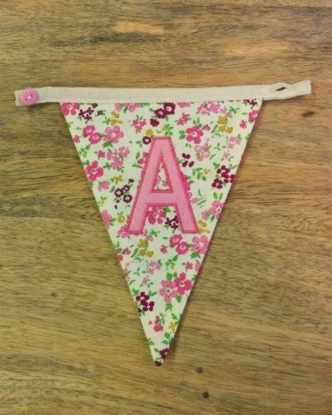 A bunting letter A bunting letter