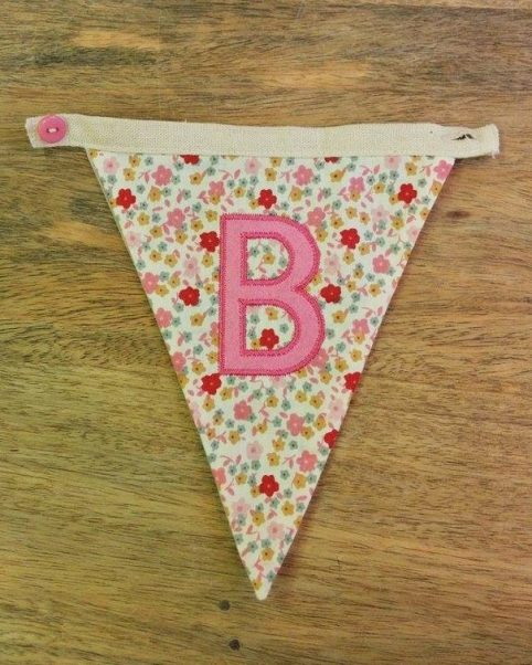 B bunting letter B bunting letter