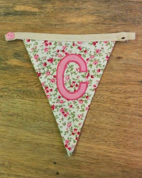 C bunting letter C bunting letter