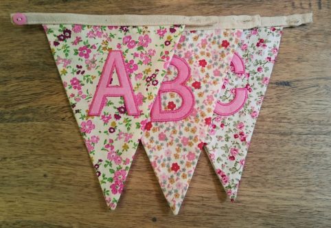A + B + C ABC bunting letters