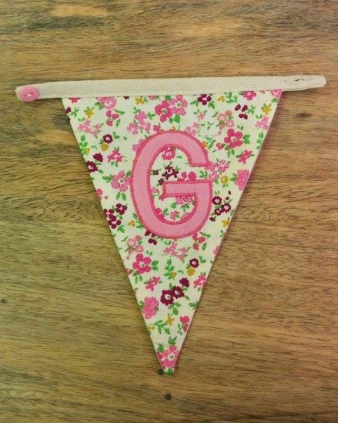 G bunting letter G bunting letter