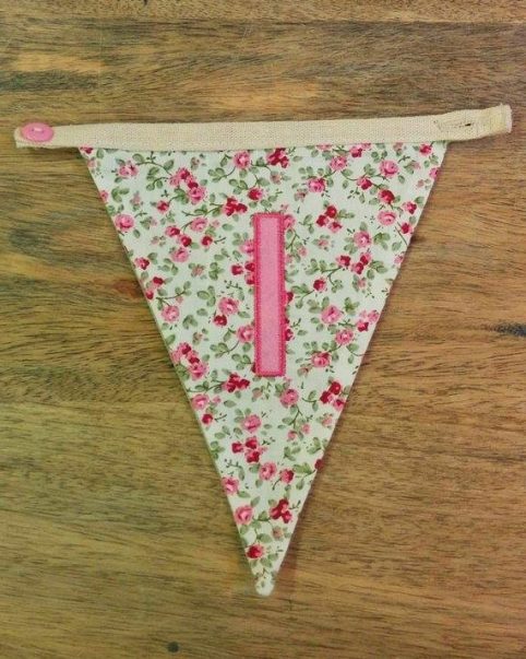 I bunting letter I bunting letter