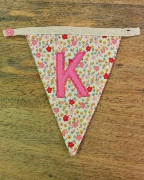 K bunting letter K bunting letter