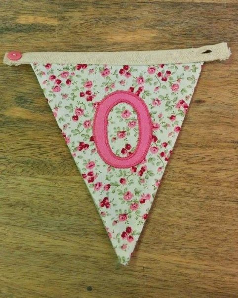 O bunting letter O bunting letter