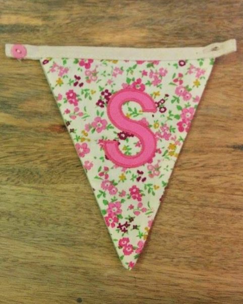 S bunting letter S bunting letter