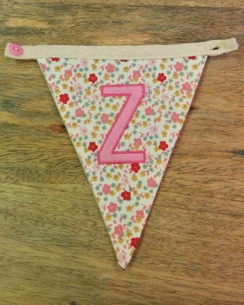 Z bunting letter Z bunting letter