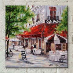 Cafe Berlotti ceramic tile wall art