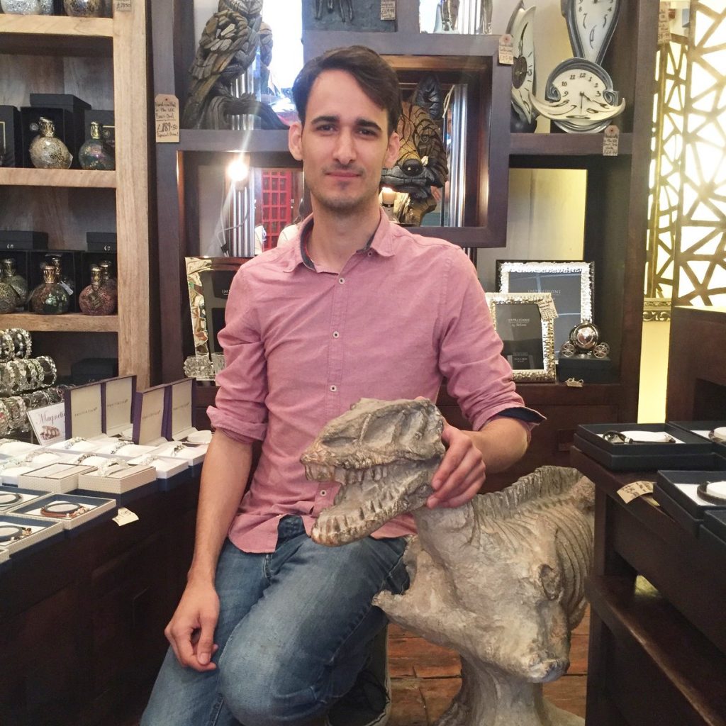 My First Week Working at Scape Interiors Bournemouth 7 T-rex sculpture