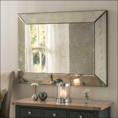 Antique bordeaux mirror