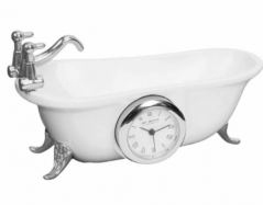 bathtub miniature clock