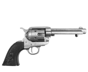 Colt Peacemaker With Black Handle Gun Metal