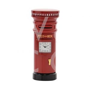 red post box mini clock