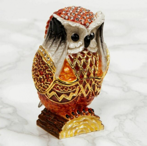 owl trinket box owl trinket box