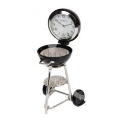 round bbq mini clock