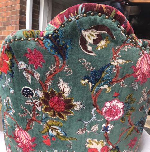 the back of the chair the back of the chair