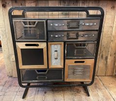 small industrial style chest of drawers storage cabinet