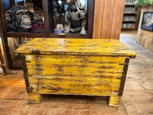 Back of Handcrafted Ancient Antique Style Chest