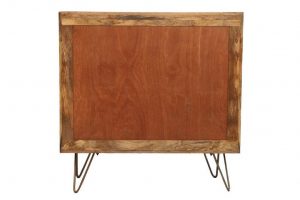 Sheesham rosewood 3- drawer sideboard back