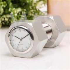 dumbell mini clock