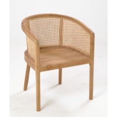 rattan round back chair