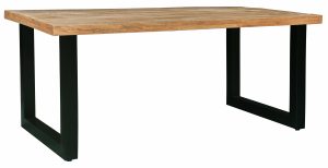 Industrial Style Mango Wood Dinning Table with Iron Legs (two sizes) Dorset