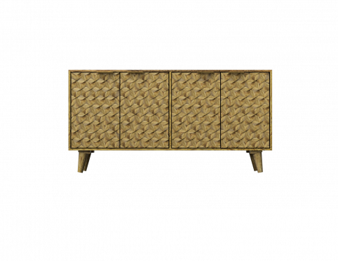 geometric 4 door large sideboard