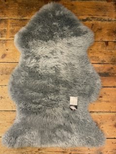 grey sheep skin