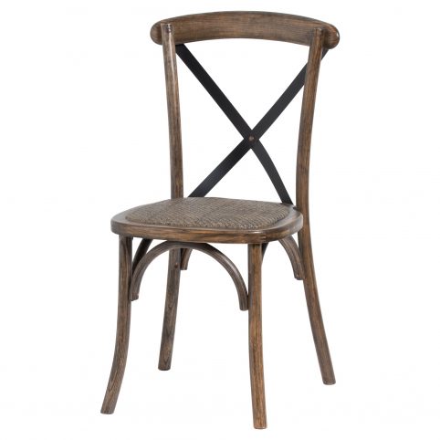 oak cross back chair