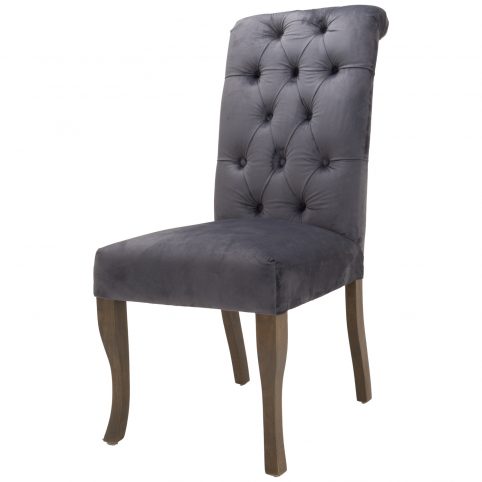 Velvet dining chair