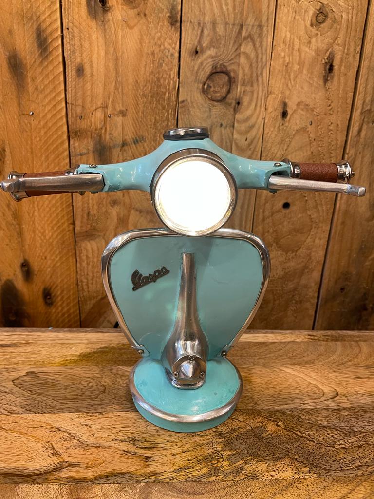 Retro Style Vintage Vespo Turquoise Table Lamp