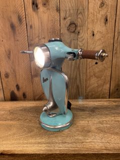 vintage retro turquoise vespa lamp