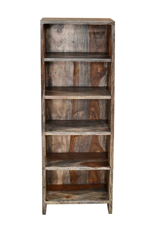 Solid Fired Finish Sheesham 5 Shelf DVD/CD Rack