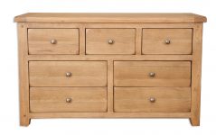 Solid Rustic Oak Chest of Drawers